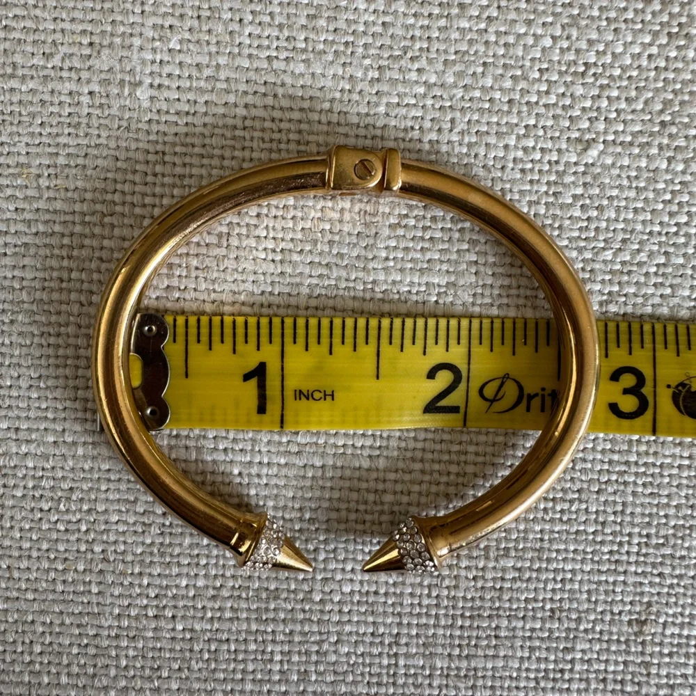 VITA FEDE Mini Titan Cuff Crystal Bracelet M Medium Gold - Picture 10 of 12